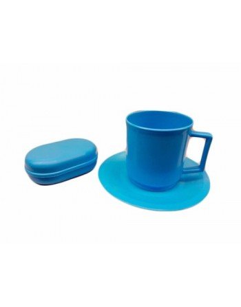 SET PLATO TAZA JABONERA PVC