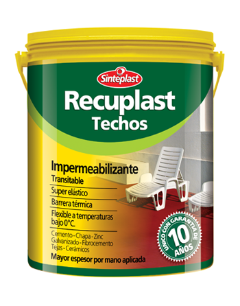 RECUPLAST TECHOS X 4 NEGRO