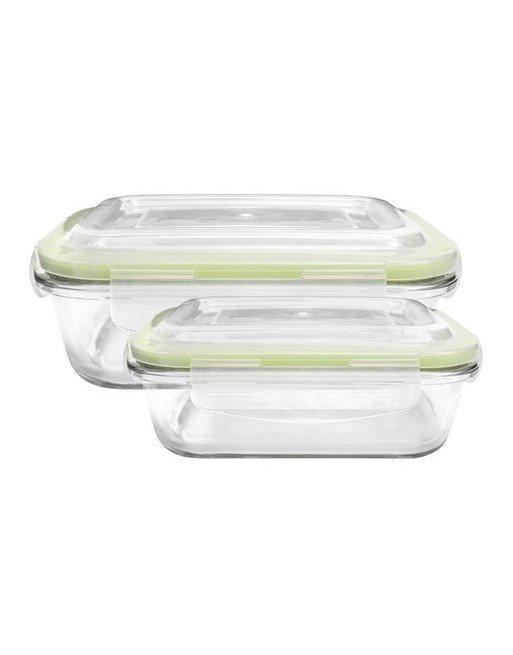 Set de 2 contenedores de vidrio con tapa VONNE CCN009 – Dual