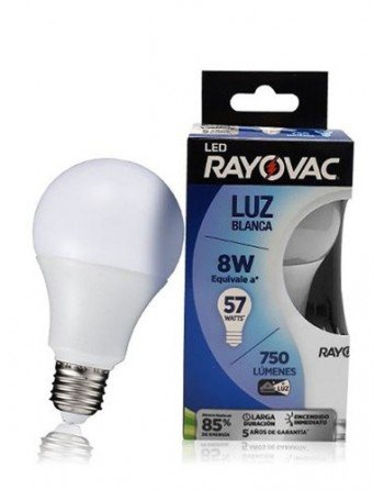 LAMPARA LED 8 W RAYOVAK LUZ...