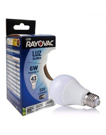 LAMPARA LED 6 W RAYOVAK LUZ...