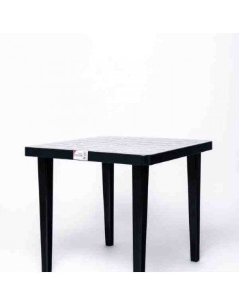 MESA NEGRA CUADRADA PLASTICA