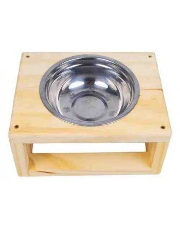 MADERA COMEDERO PERRO BAJO...